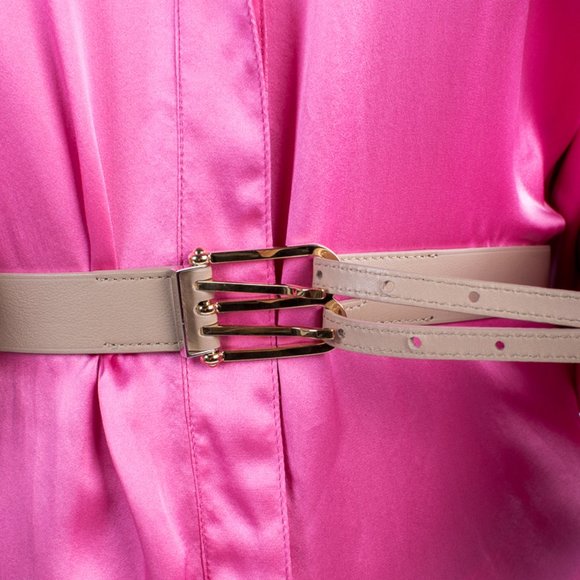 BALENCIAGA BEIGE CLASSIC BELT | WOMENS SIZE 85CM - Picture 1 of 7
